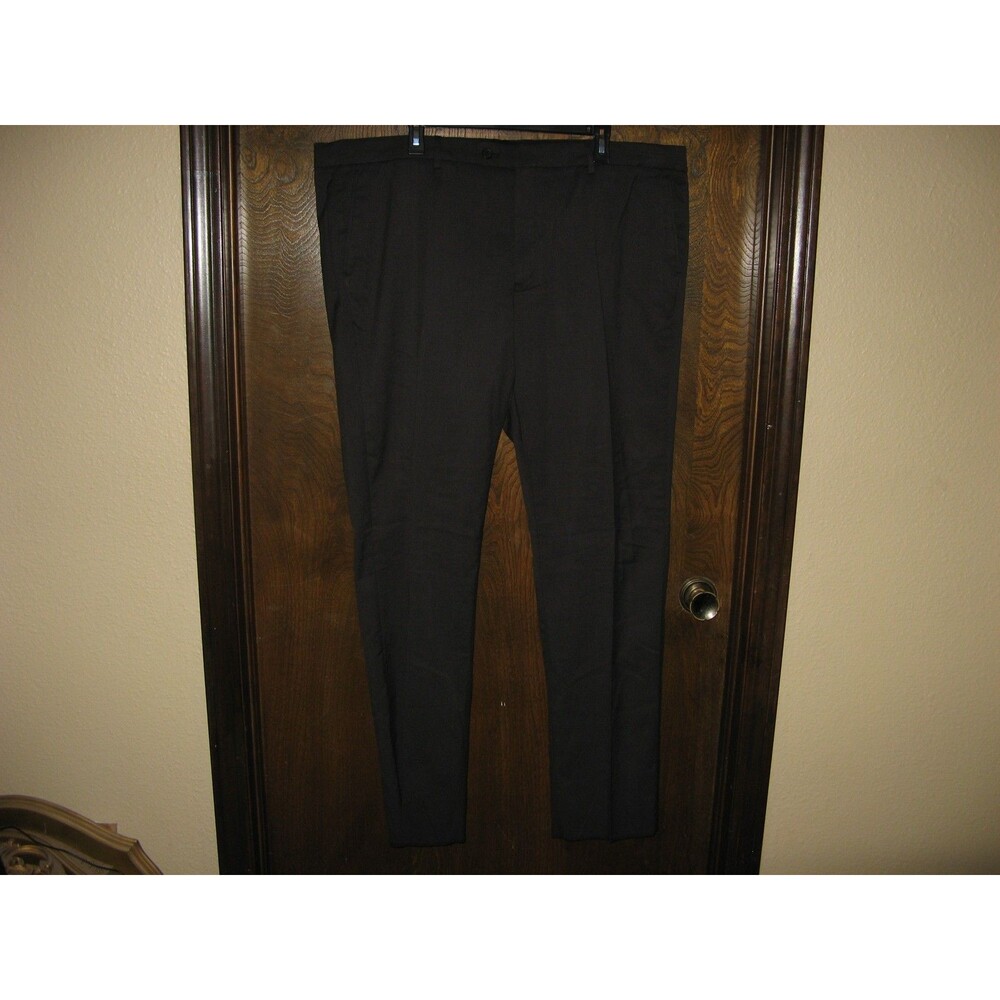 Mens ZeGarie Tailored Fit Trousers Slacks Pants Black Size 44 NWT $189 MSRP